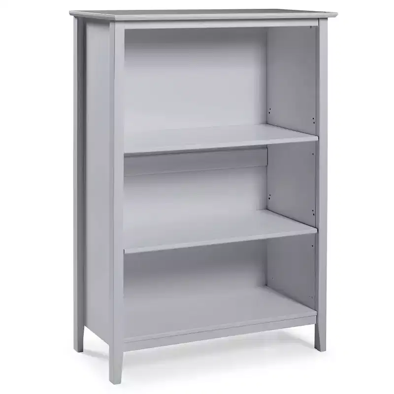 Tall Bookcase with 2 Adjustable Shelves, Brazilian Pine, 48