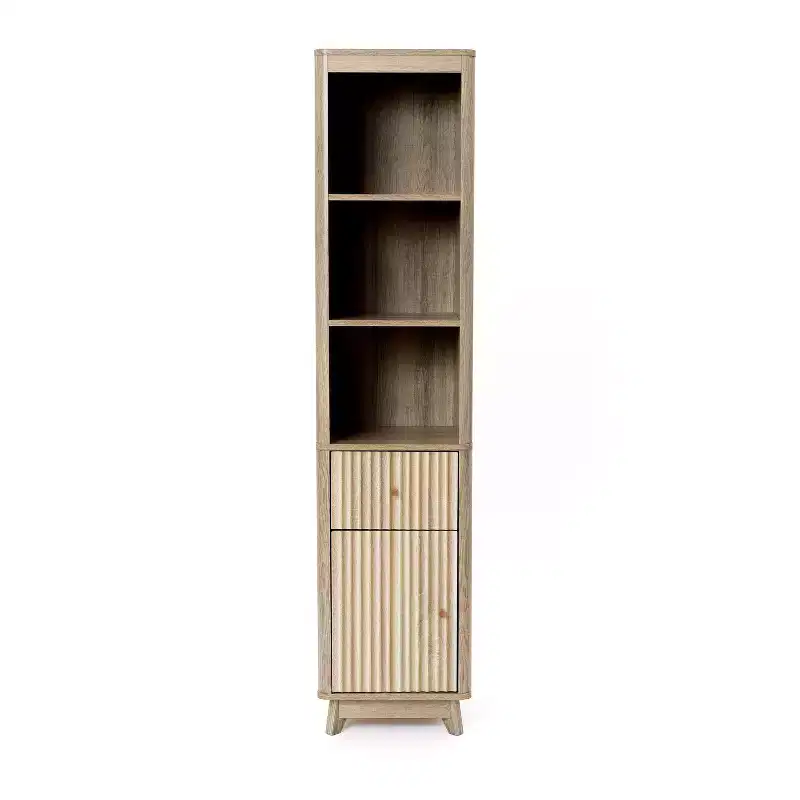 Tall Bathroom Tower Cabinet with Drawer and Door