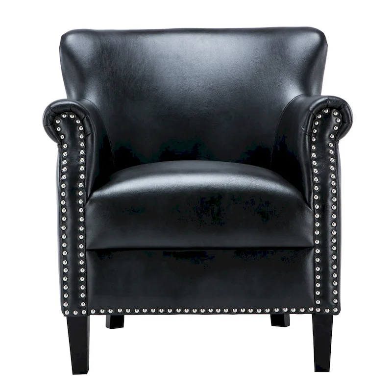 Hendrick Faux Leather Club Chair by Greyson Living