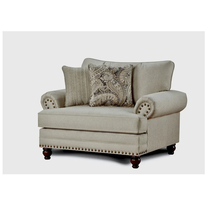 Carys Doe Chair-and-a-Half Armchair