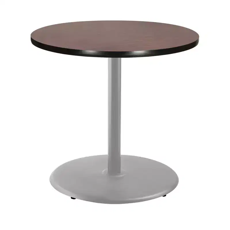 Hampden Furnishings 36" Bennet Collection Round Dining Table Gray/Mahogany