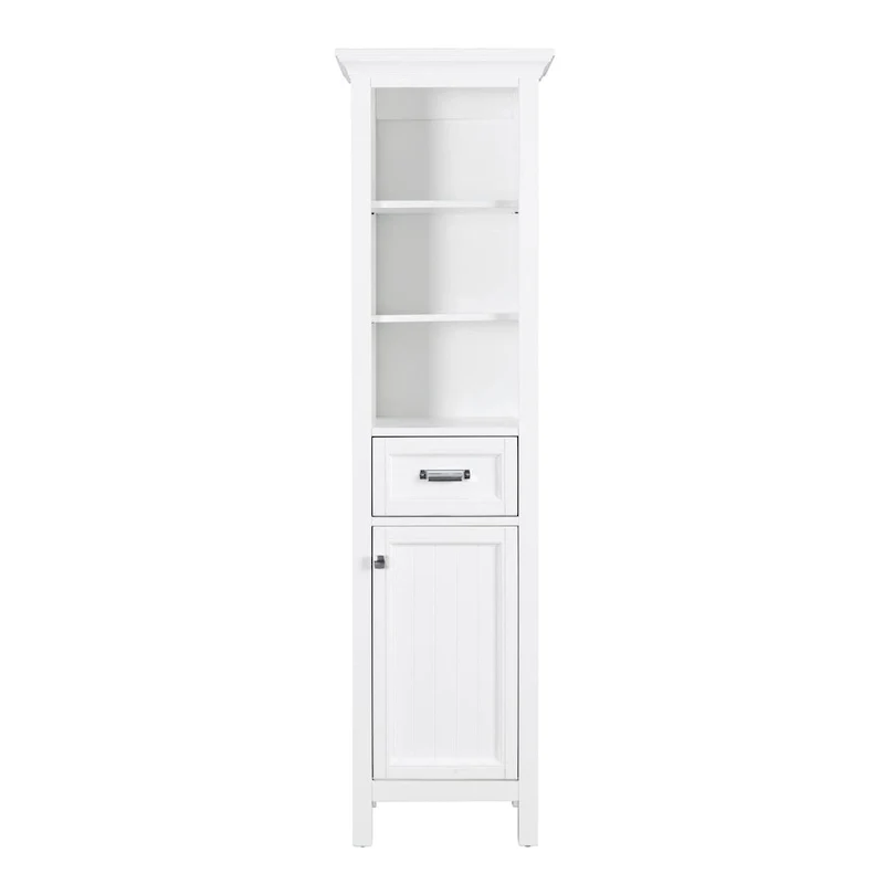 19 x 70 Poplar Wood Free Standing Bathroom Linen
