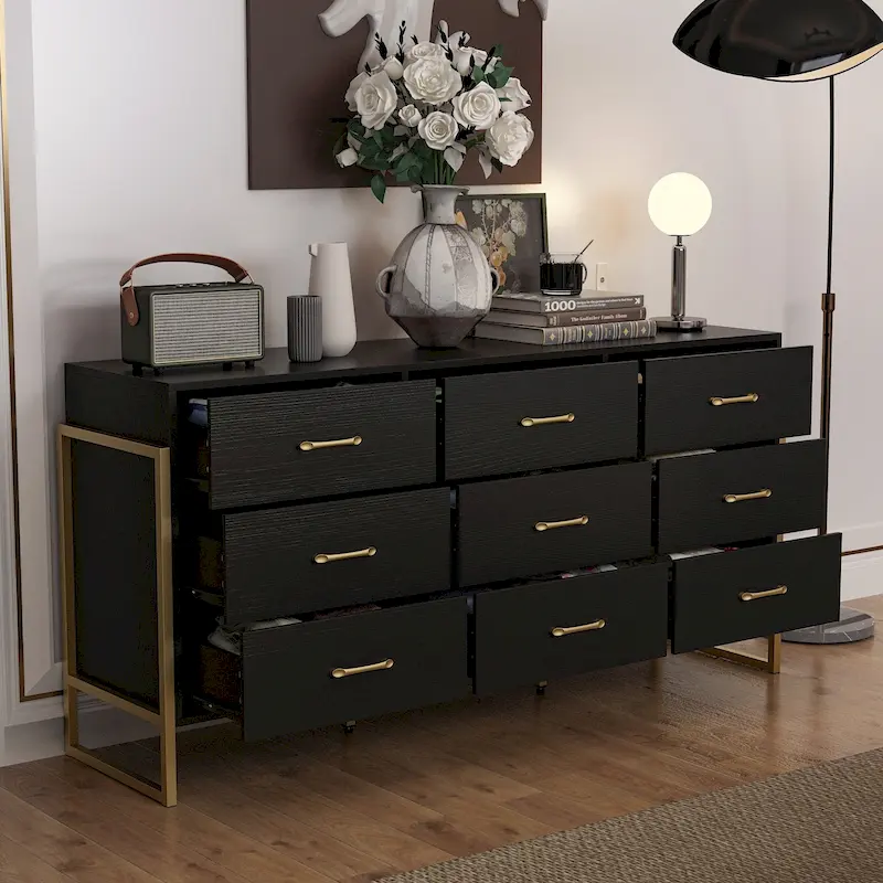 Large 61.4 Dresser - Abundant Storage, Timeless Design Drawers