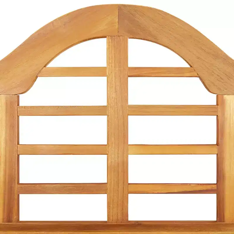 Garden Bench Brown Solid Acacia Wood Medium Ergonomic