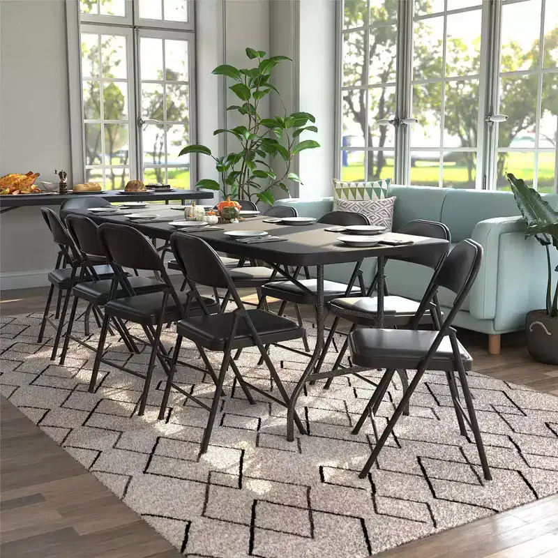 COSCO 8 ft. Fold-in-Half Banquet Table