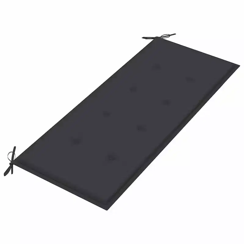 Garden Bench Anthracite Fine sanded teak hardwood 50.6 in