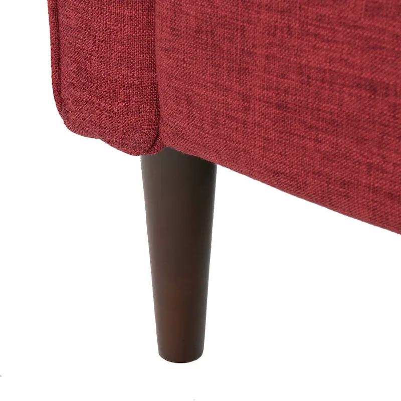 Mervynn Mid-Century Modern Button Tufted Fabric Recliner by Christopher Knight Home