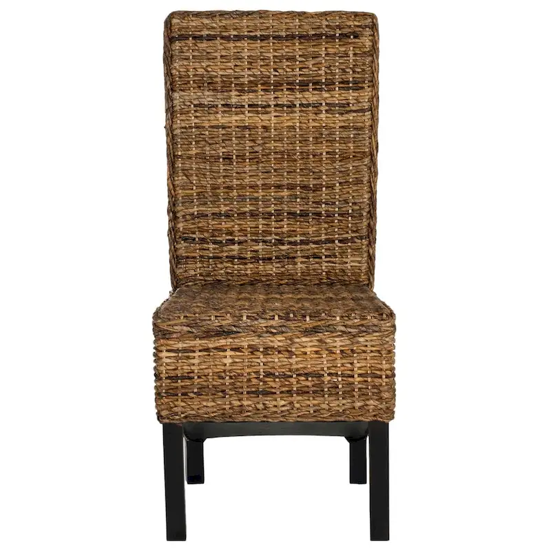 SAFAVIEH Pembrooke Natural Wicker Dining Chair (Set of 2) - 19 W x 22 D x 41 H
