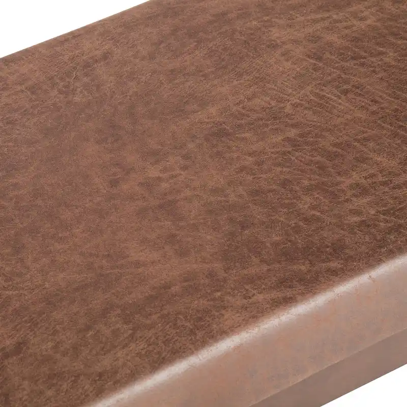 WYNDENHALL Nadine 48 inch Wide Mid Century Modern Rectangle Ottoman Bench