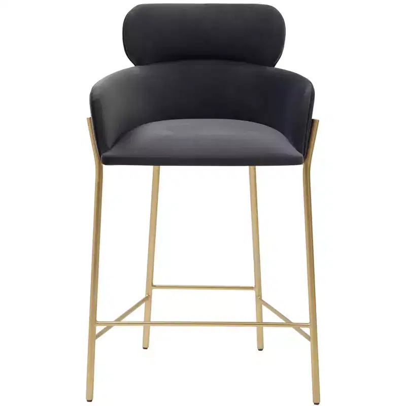 Charlize Velvet Counter Stool - SFV4756 - Safavieh Couture