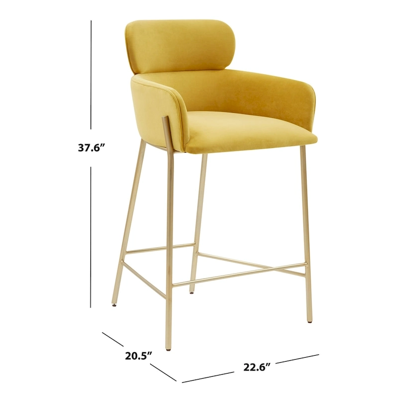 SAFAVIEH Couture Sejada 26-inch Counter Stool - 23 In. W x 21 In. D x 38 In. H - 23Wx21Dx38H