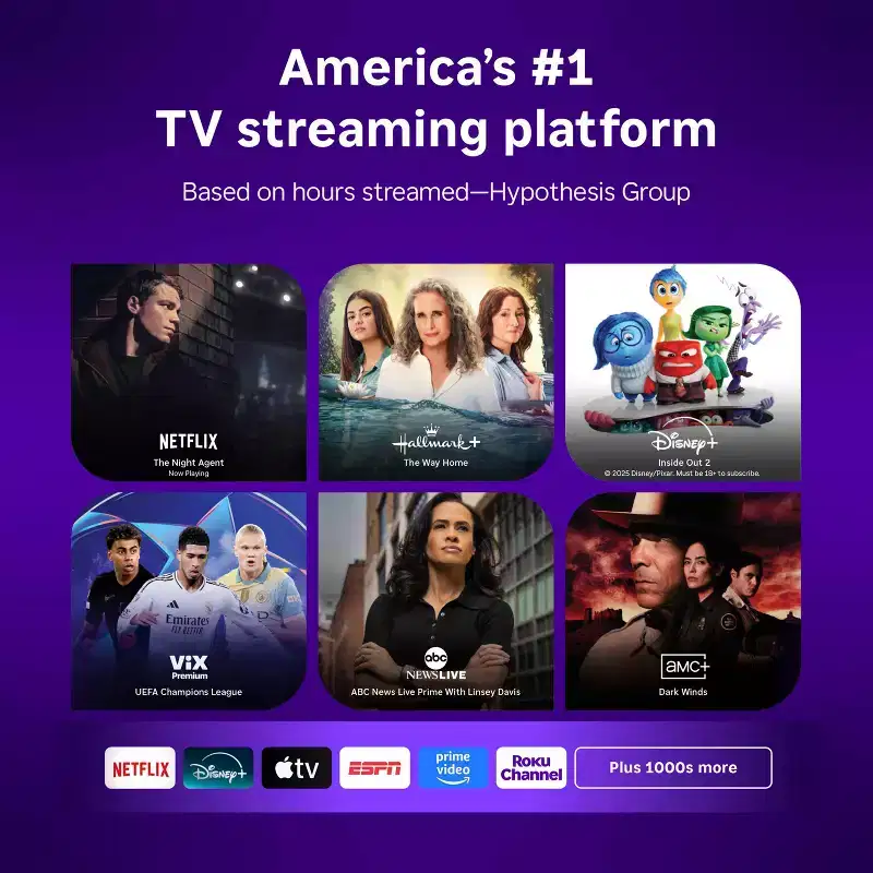 Roku 43 Select Series 4K HDR Smart Roku TV with Roku TV Remote