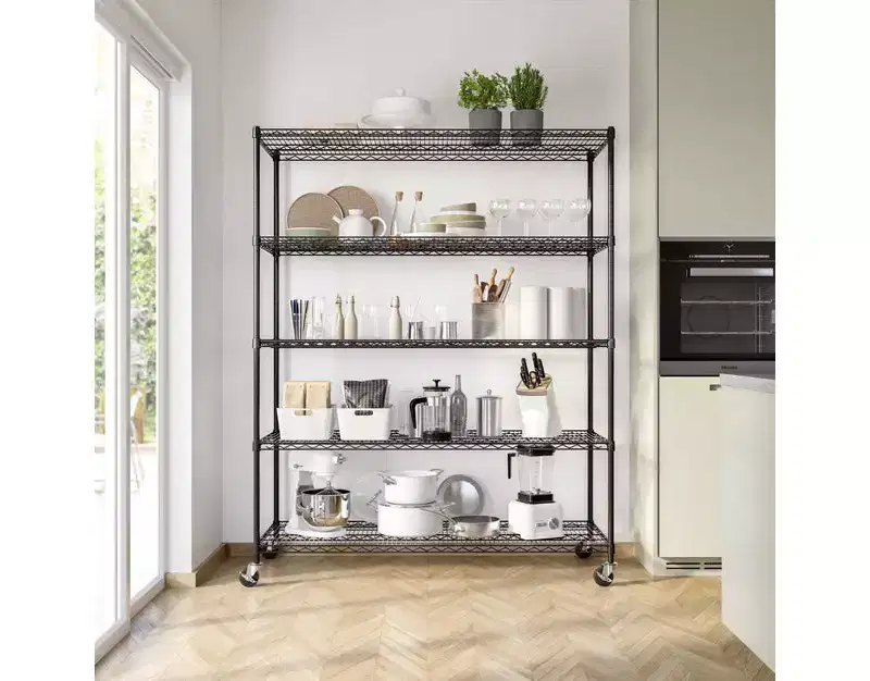 Seville Classics UltraDurable 5-Tier 60 x 24 Steel Wire Shelving Unit