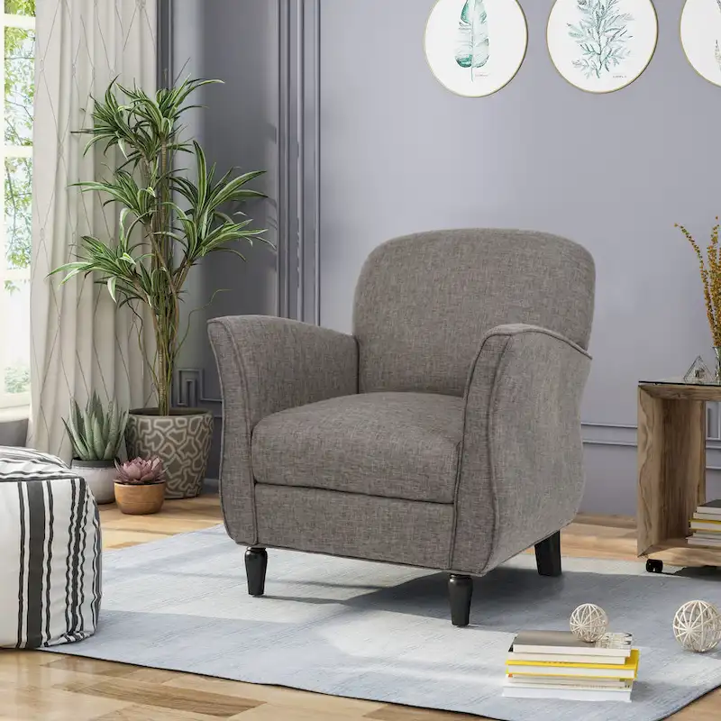 Swainson Traditional Tweed Armchair by Christopher Knight Home