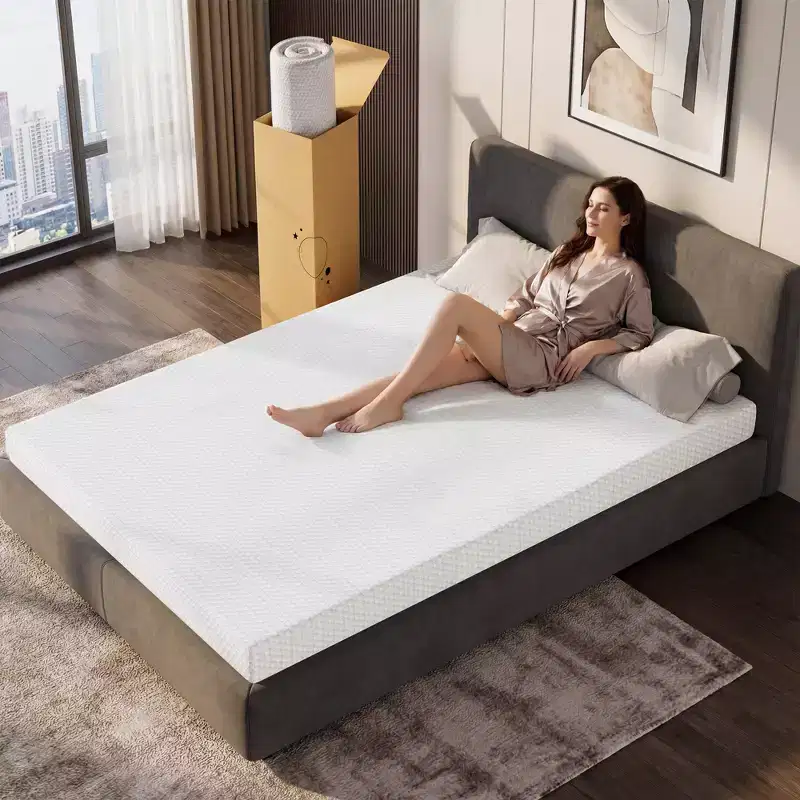 EHMKNP 5 inch Twin/Twin XL Sizes Mattress for Adult Teenager Single, Cooling Memory Foam Mattress,Removable Washable Cover, Medium Firm