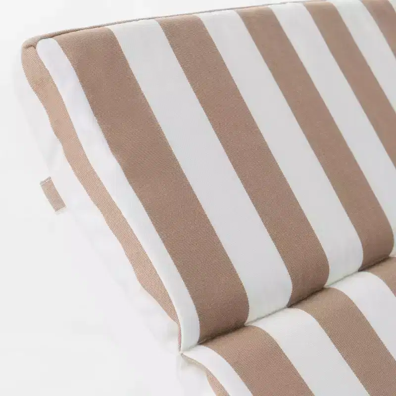 GDFStudio Olivia Multibrown 3 Piece Armless Chaise Lounge Chat Set with Cushions