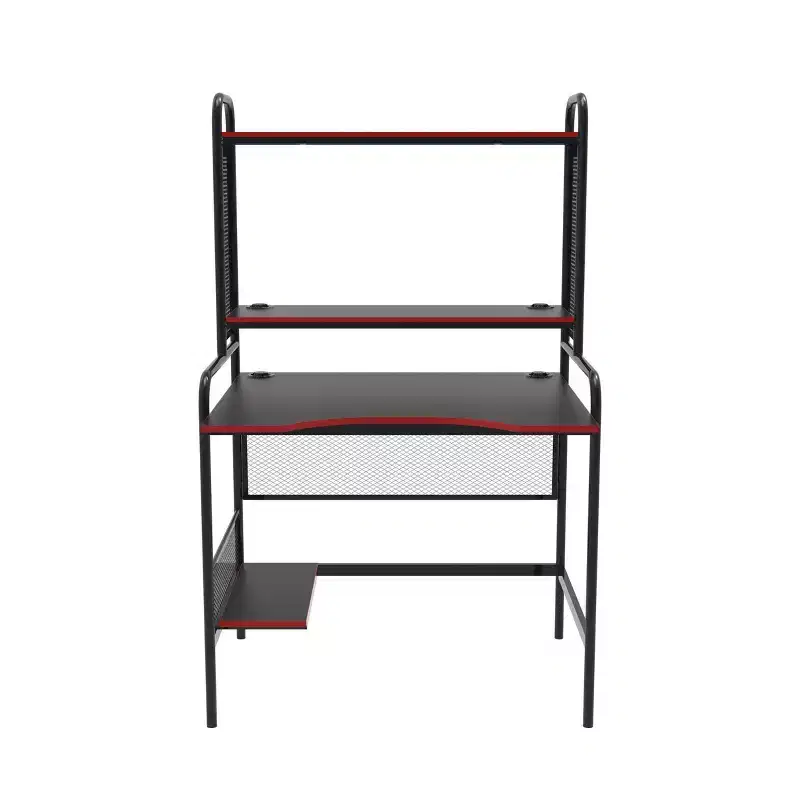 iCarus Mesh Gaming Desk with Wood Desktop - X Rocker