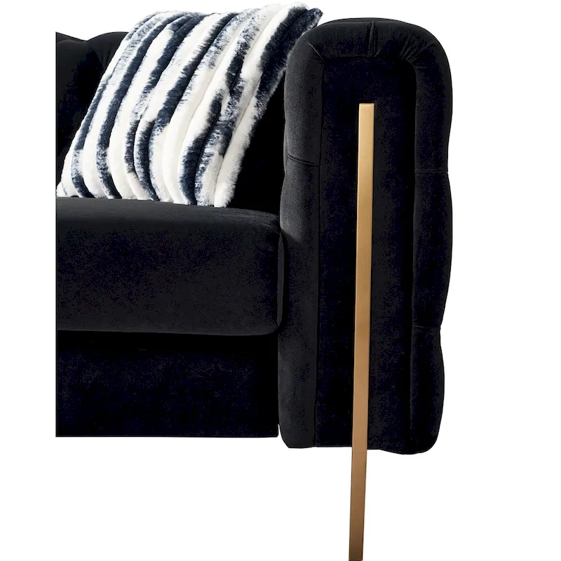 Modern Tufted Velvet Living Room Sofa
