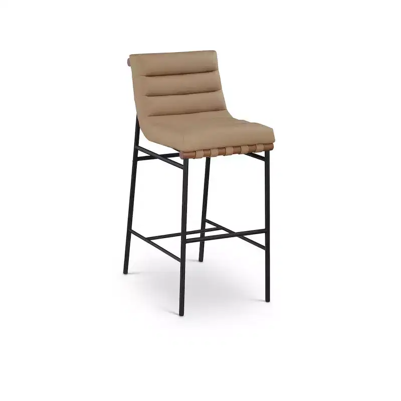 Rubberwood Faux Leather Upholstered Bar Stool 29.9