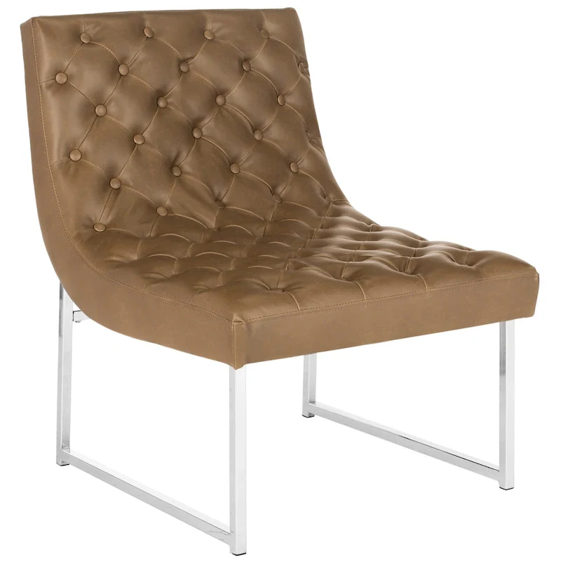 SAFAVIEH Jerilynn Mid-Century Modern Hadley Tufted Club Chair - 25Wx30Dx32H
