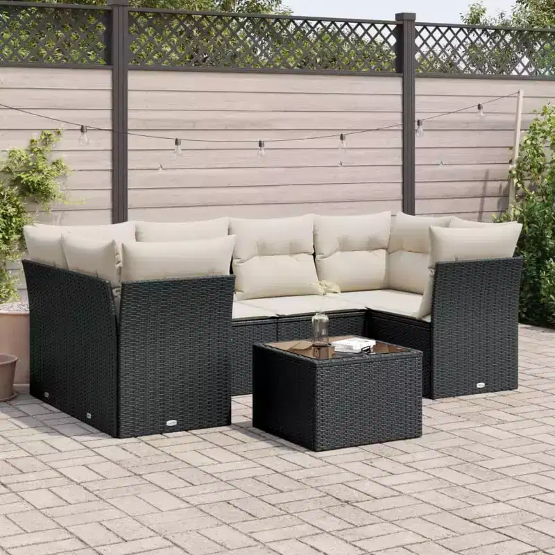 vidaXL Modular Outdoor Sofa Set with Cushions - Various Colors