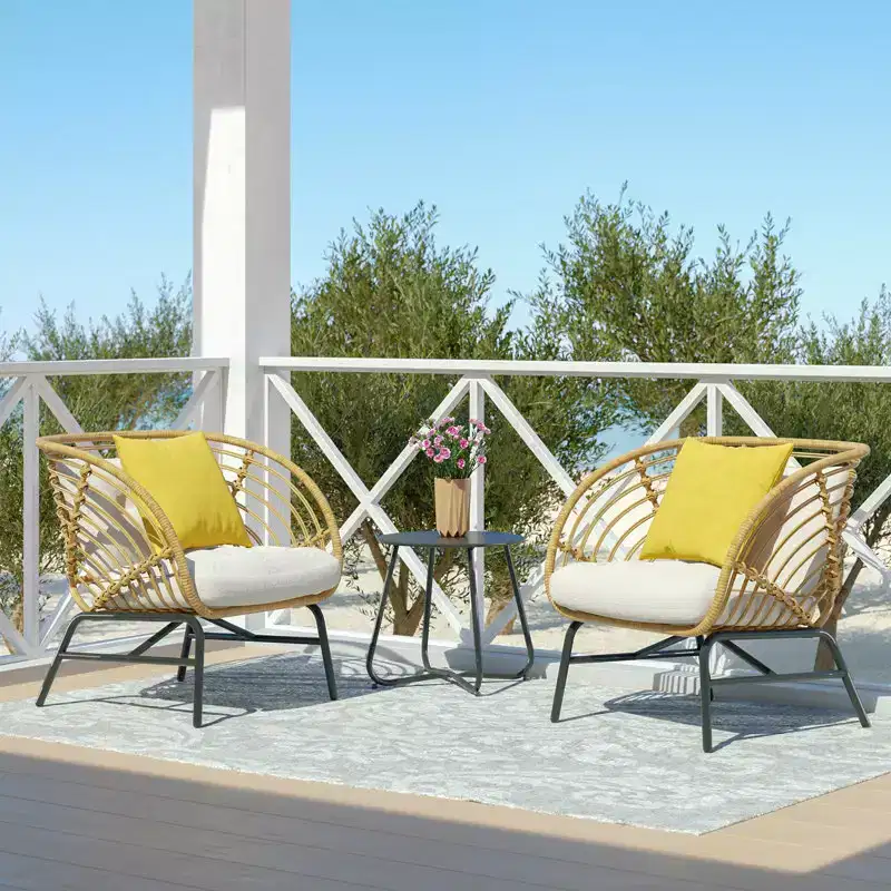 GRANDPATIO 2 - Person Outdoor Seating Group with Cushions