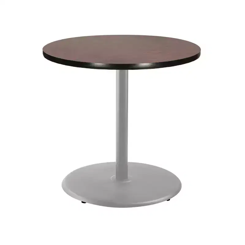 Hampden Furnishings 36" Bennet Collection Round Dining Table Gray/Mahogany