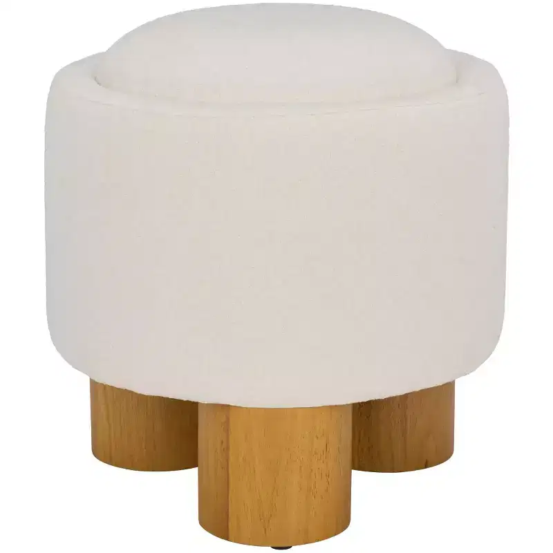 Ottoman - Ivory/Natural