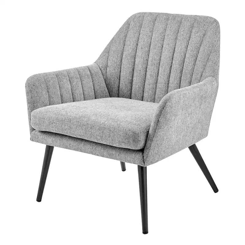 Fabric Accent Arm Chair – Upholstered Armchair for Living Room or Bedroom