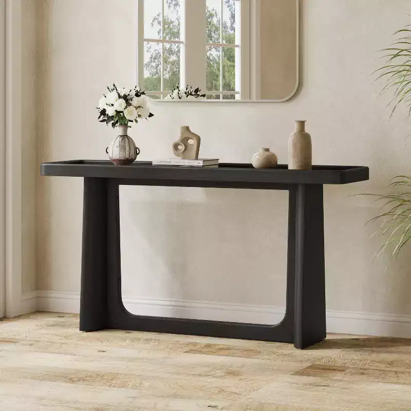 Console Table with Tray-Top Design