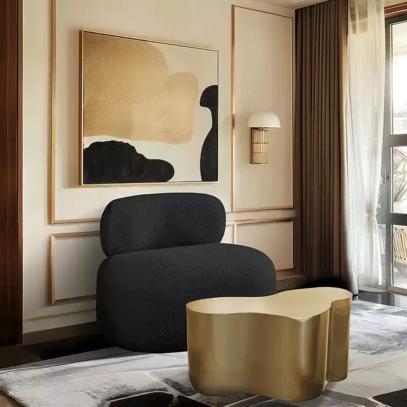 Meridian Furniture Venti Boucle Fabric Chair
