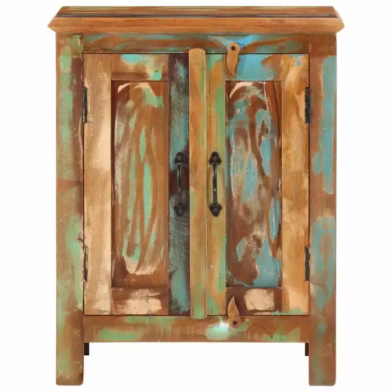 Sideboard with 2 Doors 21.7x11.8x27.6 Solid Wood Reclaimed