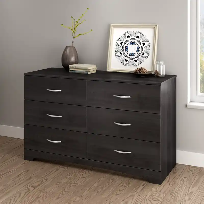 6-drawer Dresser - Gray Oak