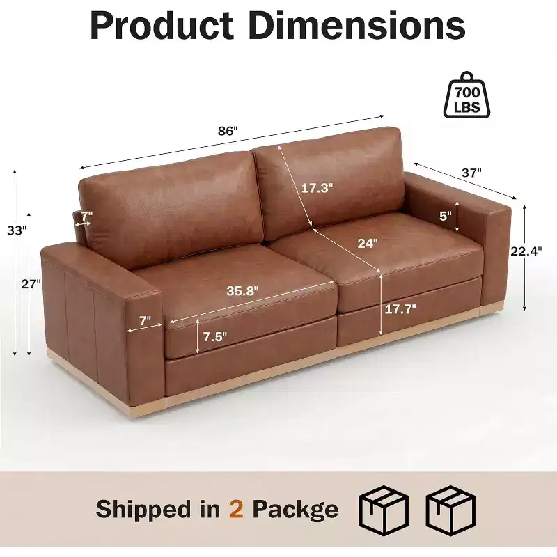 100 inch Fixed Sofa with Wooden Strips, Cotton Fabric, Triple Person Seat Suitable for Living Rooms and Apartments