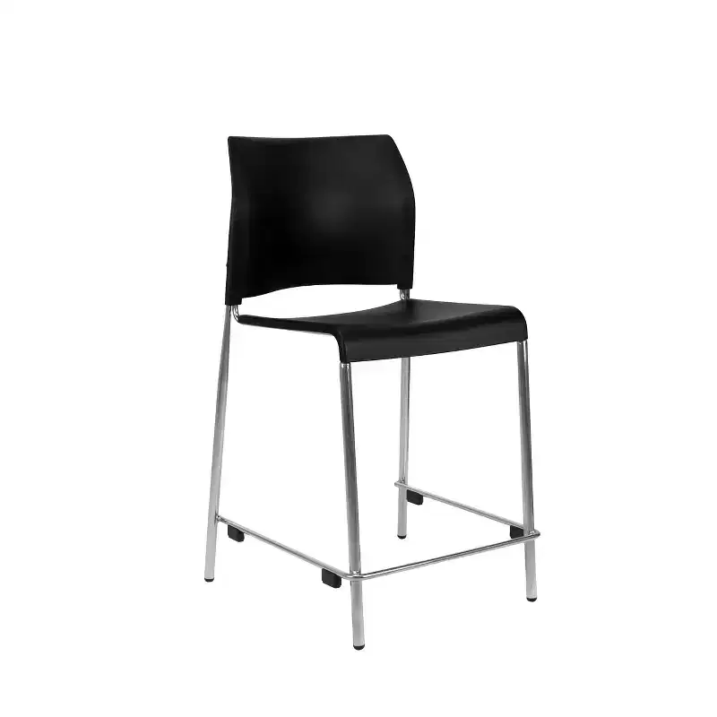 Set of 4 Plastic Counter Height Barstools
