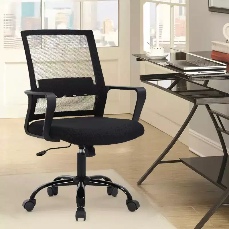 Office Chair Mesh Computer Chair Task Chair with Lumbar Support & 360 Swivel Home Office Swivel Chair Modern Desk Chair