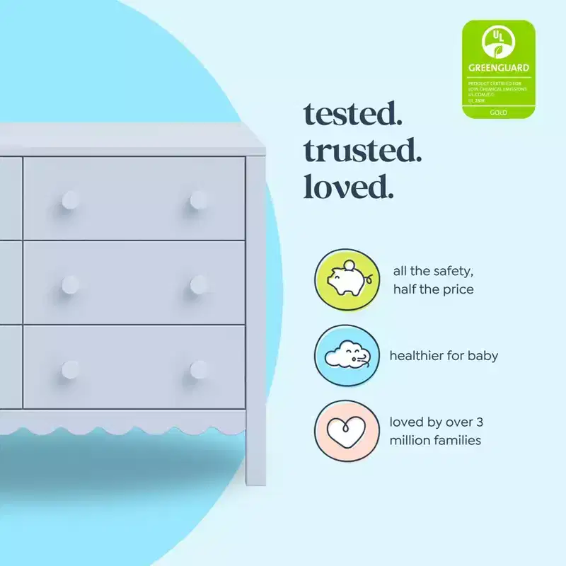 Scallop 6-Drawer Dresser
