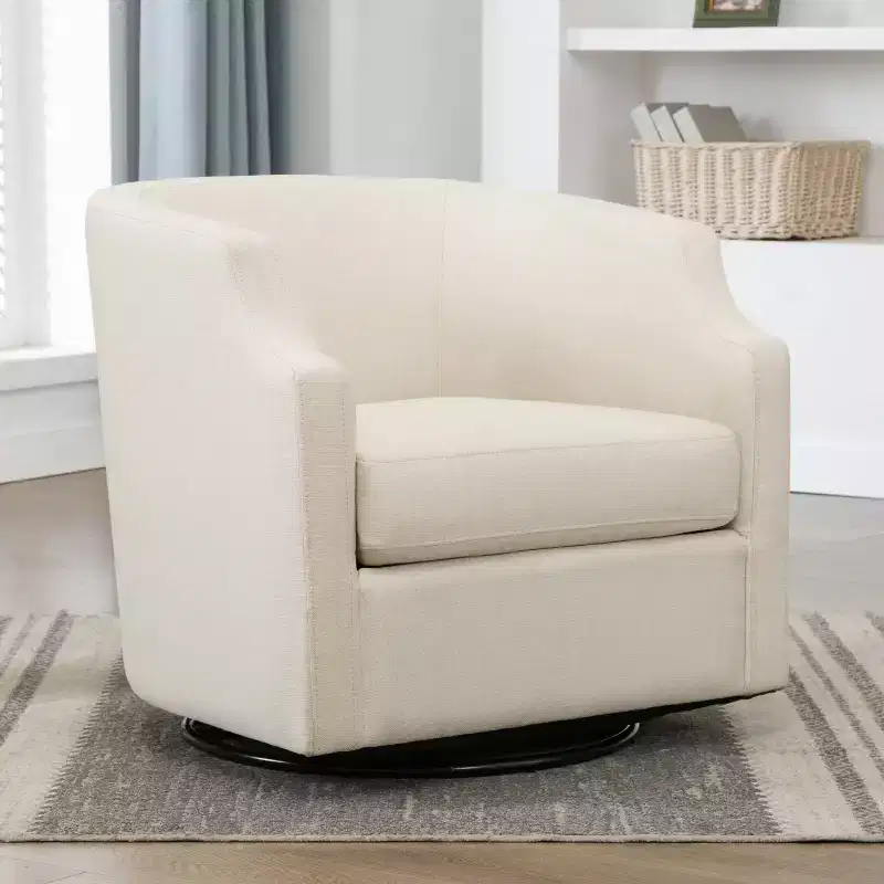 Comfort Pointe Infinity Swivel Glider Barrel Accent Chair