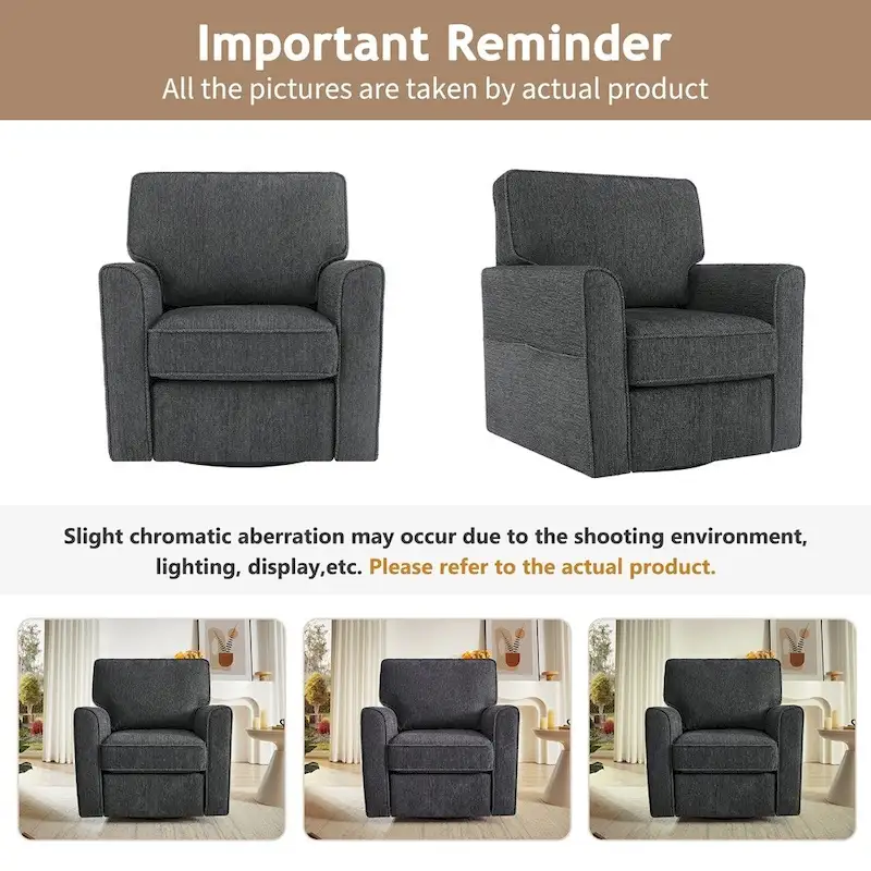 360Swivel Chair Accent Barrel Armchair