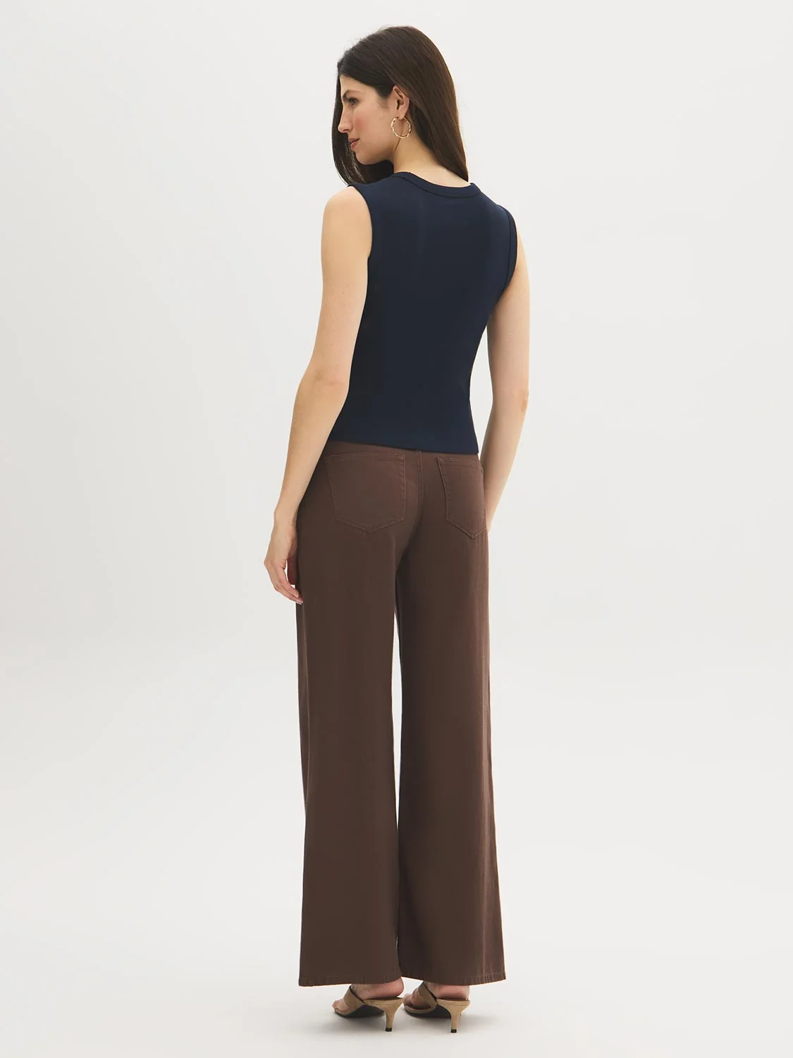 Cotton-Blend Rib Tank Top