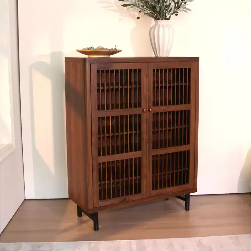 6-Tier Shoe Cabinet with Shutter Doors and Adjustable Shelves
