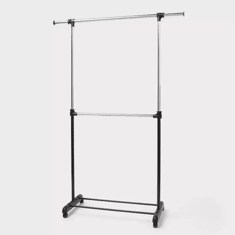 Adjustable Double Rod Garment Rack - ™