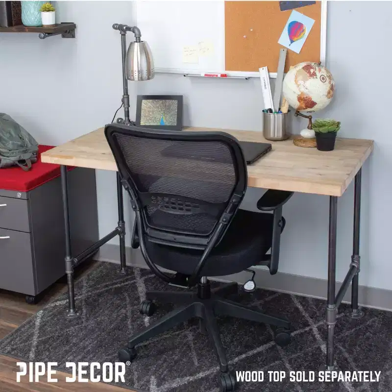 Pipe Decor 3/4 in. H Pipe Desk Main. Leg - 1 Leg