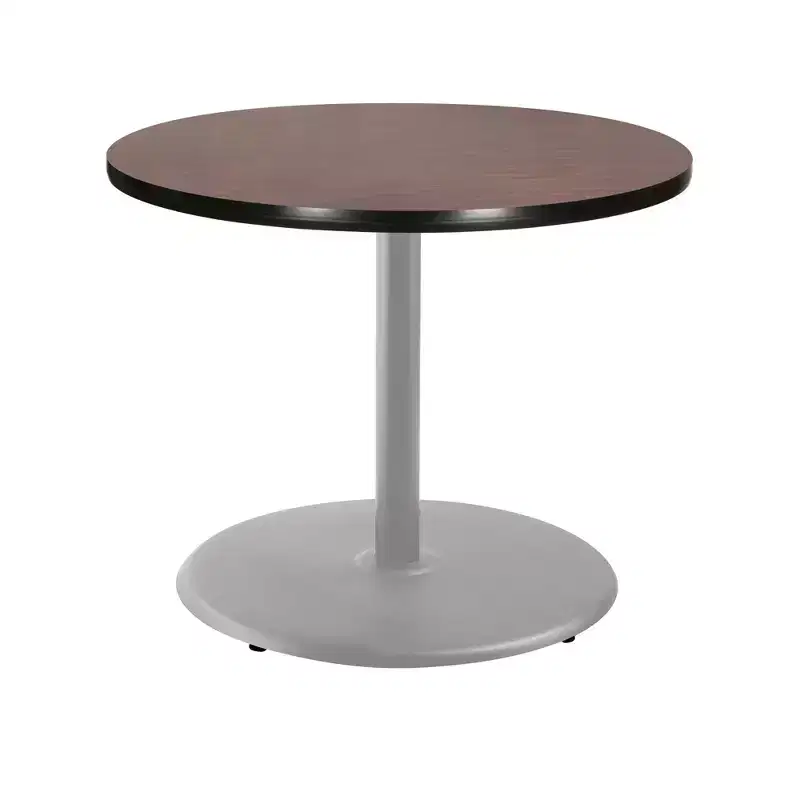 Hampden Furnishings 30" Bennet Collection Round Dining Table Gray/Mahogany