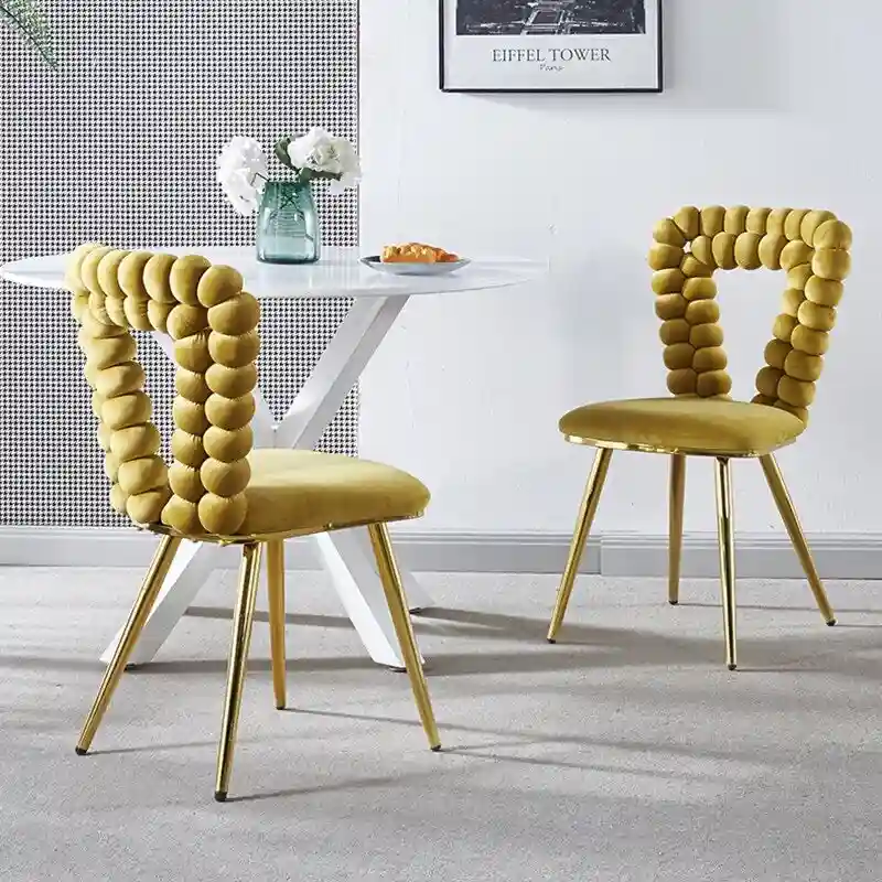 22.04 Accent Chairs with Iron Legs (Set of 2)