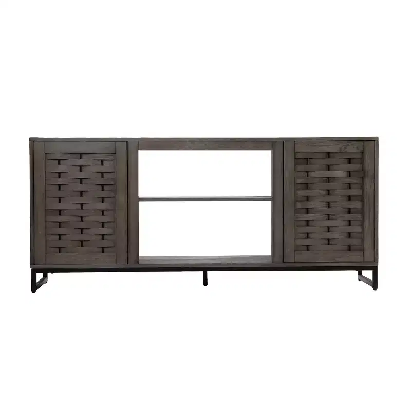 TV Stand with Media Storage - Grey