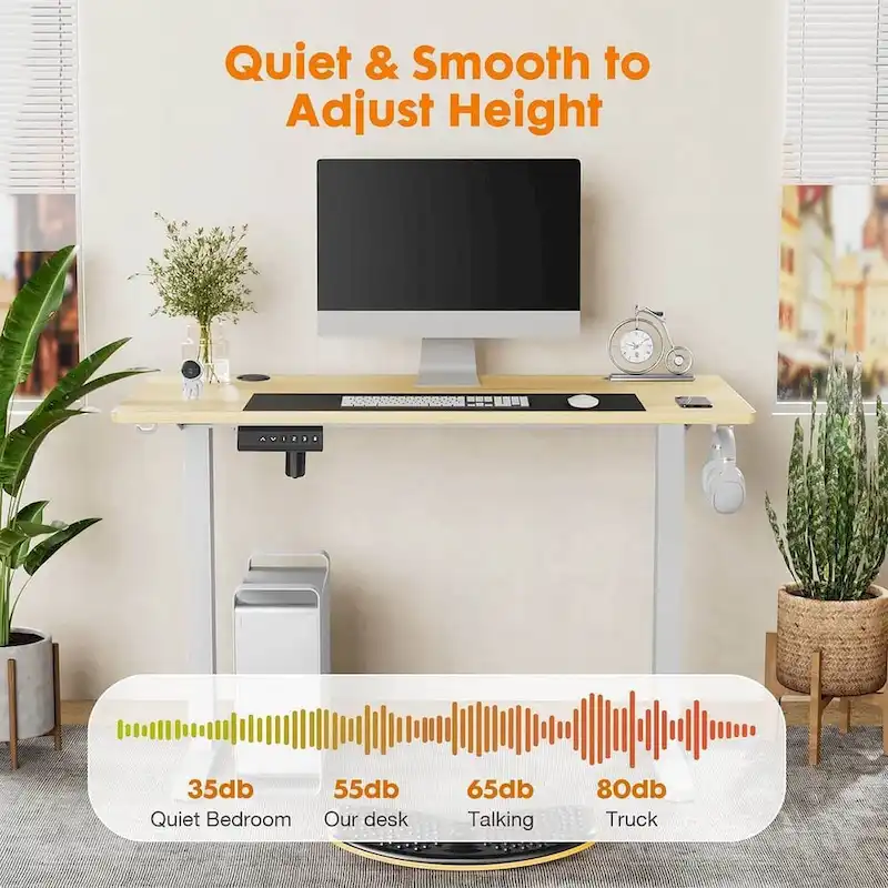 Height Adjustable Electric Standing Ergonomic Computer Desk