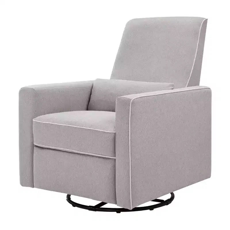 Recliner and Glider Chair - 360° Swivel, Pop-Up Leg Rest
