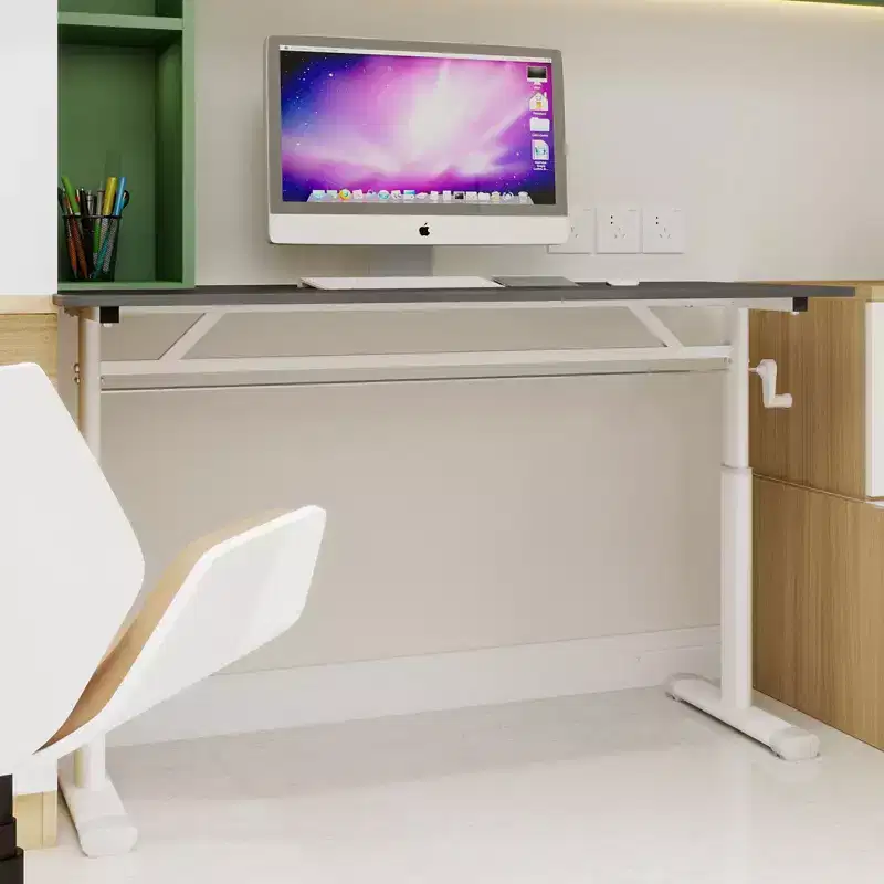 47.24IN HeightAdjustable Long Desk Computer Desk with MultiPurpose Design Writing Desk for Living Room Office Classroom