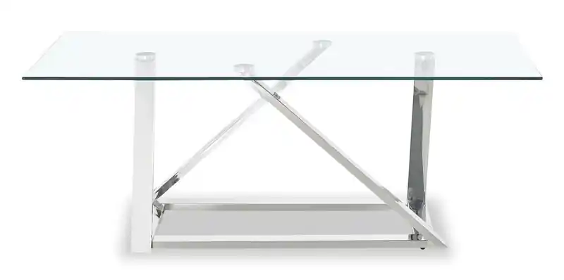 47 Modern Glass Top Coffee Table